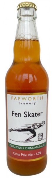 Fen Skater Hoppy Pale Bottle Conditioned Ale   4.0% vol Papworth Brewery 1 x 500ml bottle